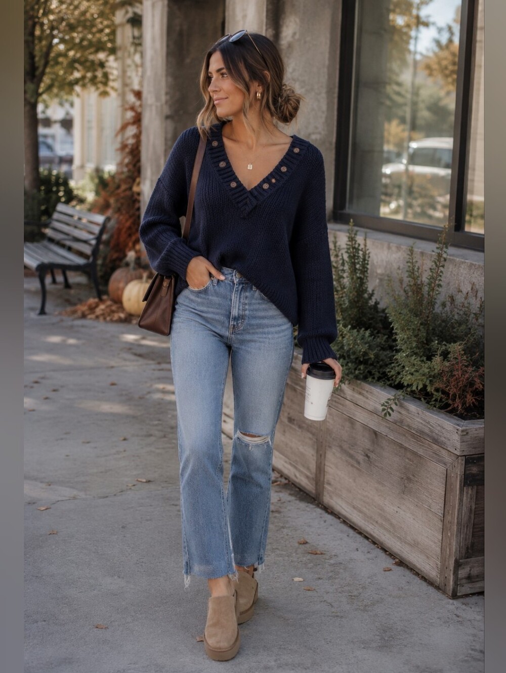 Anthropologie MOTH Chunky Knit Pullover Sweater